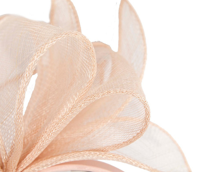 Elegant Nude Sinamay Bow Headband by Max Alexander - Image 3