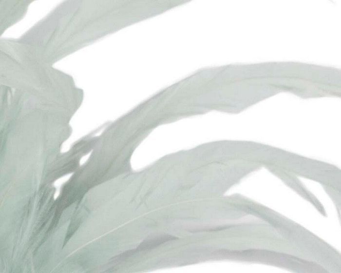 Light blue feather fascinator headband - Image 3