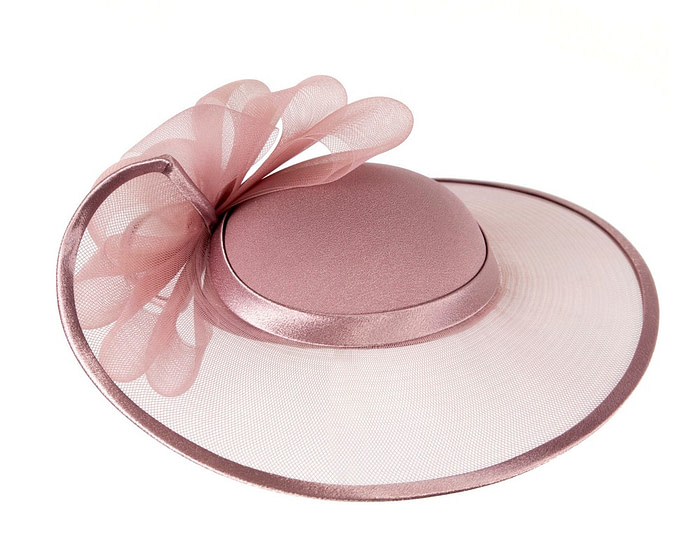 Mauve custom made special occasion hat - Image 4