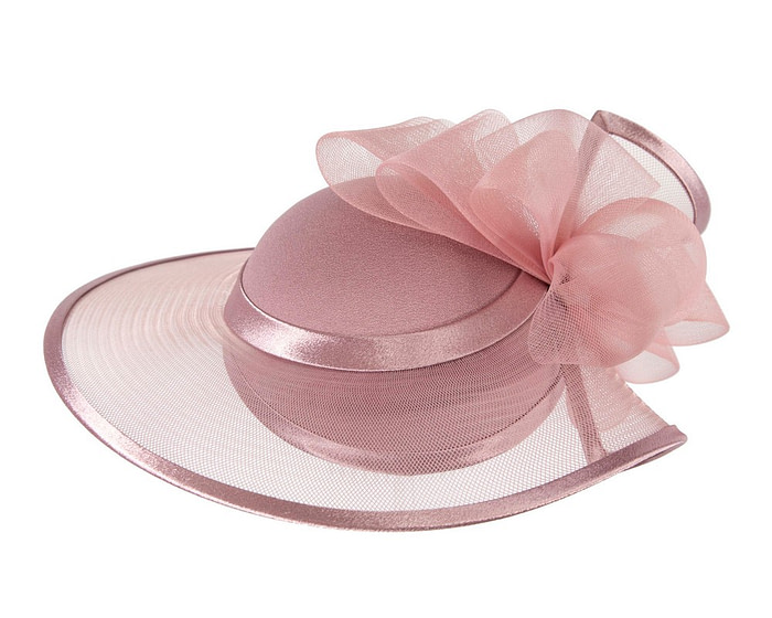 Mauve custom made special occasion hat - Image 3