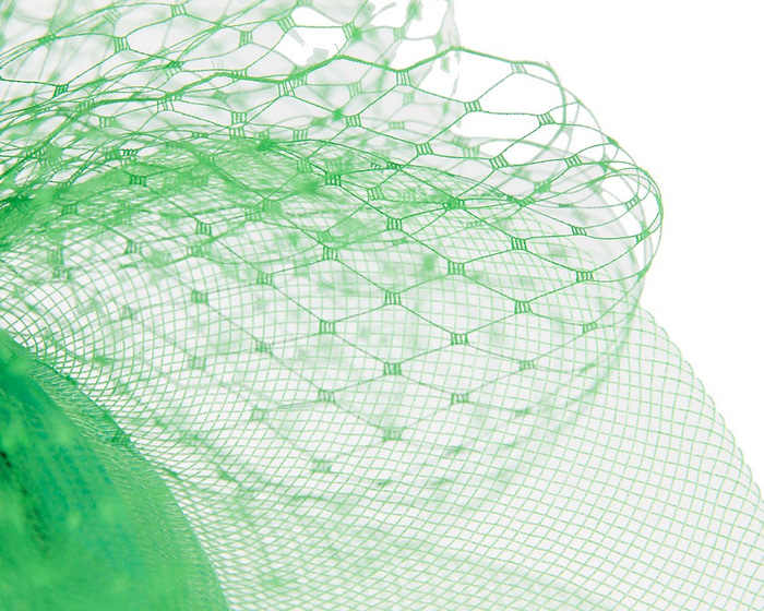 Lime green custom made fascinator hat - Image 4