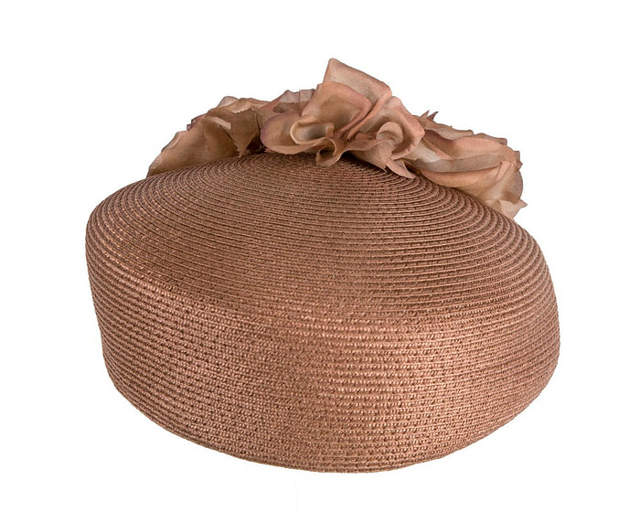 Bronze beret hat with flowers by Max Alexander - Image 7