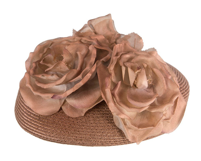 Bronze beret hat with flowers by Max Alexander - Image 3