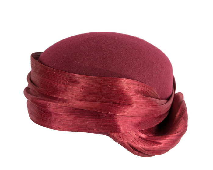 Sophisticated Wine-Colored Hat by Fillies Collection - Image 6