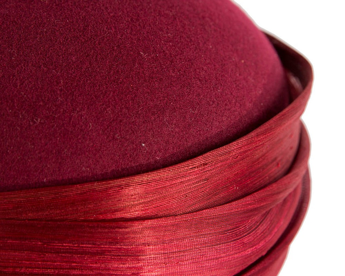 Sophisticated Wine-Colored Hat by Fillies Collection - Image 5