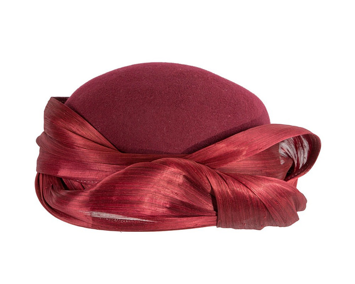 Sophisticated Wine-Colored Hat by Fillies Collection - Image 4