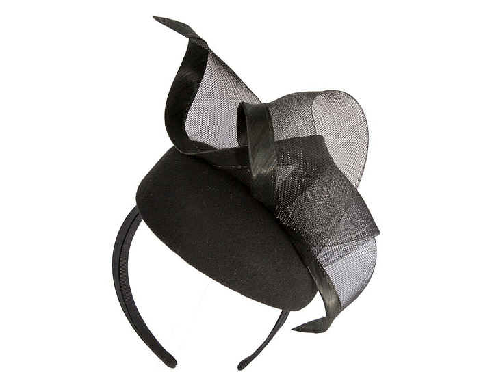 Black Winter Pillbox Fascinator by Fillies Collection - Image 6