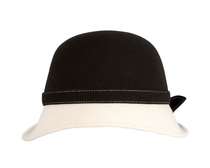 Black & cream ladies winter fashion hat - Image 6