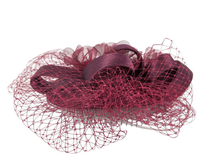 Burgundy Wine cocktail hat - Image 5