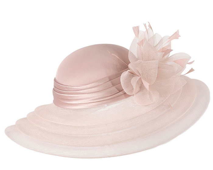 Tea Rose mother of the bride hat by Cupids Millinery Melbourne - Image 3