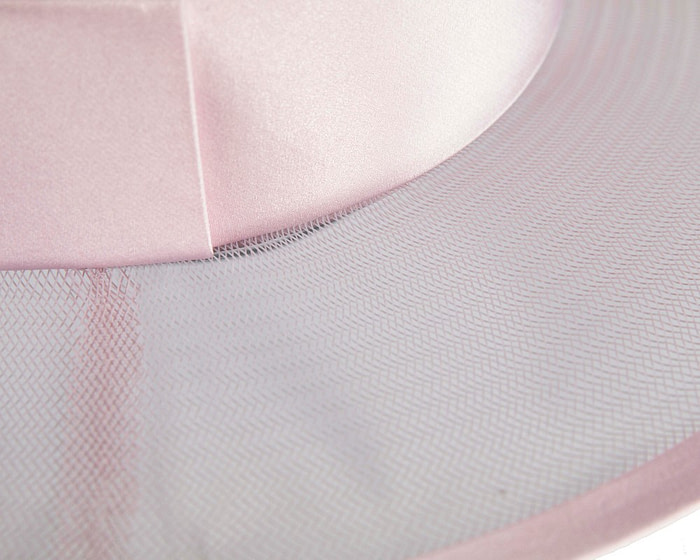 Custom made pink boater hat by Cupids Millinery - Image 6