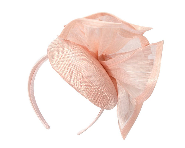 Bespoke pink spring racing fascinator pillbox by Fillies Collection - Image 6