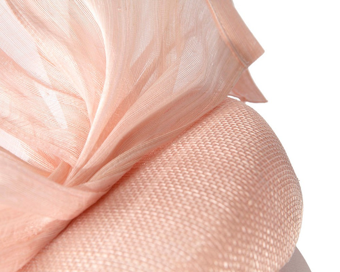 Bespoke pink spring racing fascinator pillbox by Fillies Collection - Image 5