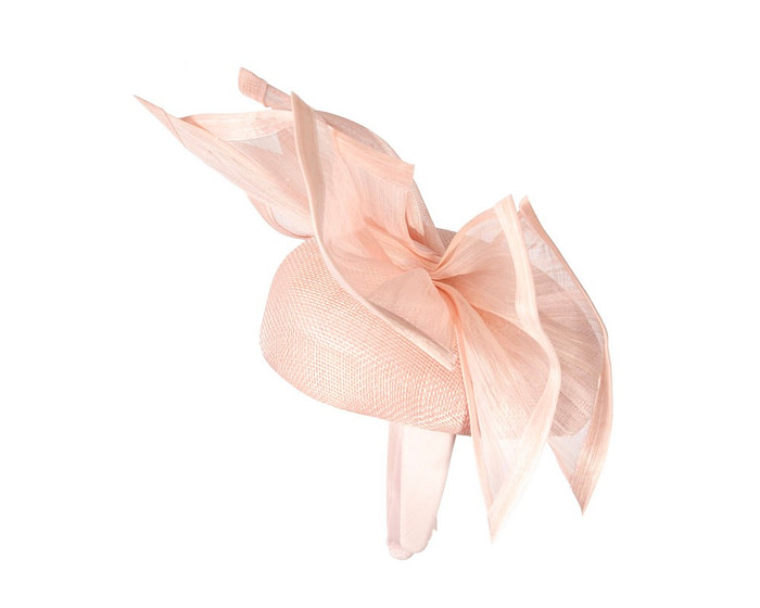 Bespoke pink spring racing fascinator pillbox by Fillies Collection - Image 3