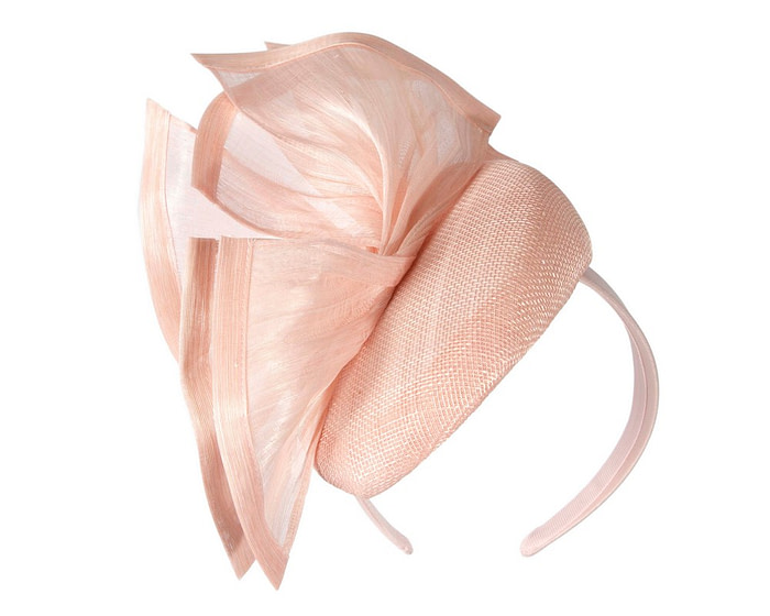 Bespoke pink spring racing fascinator pillbox by Fillies Collection - Image 2