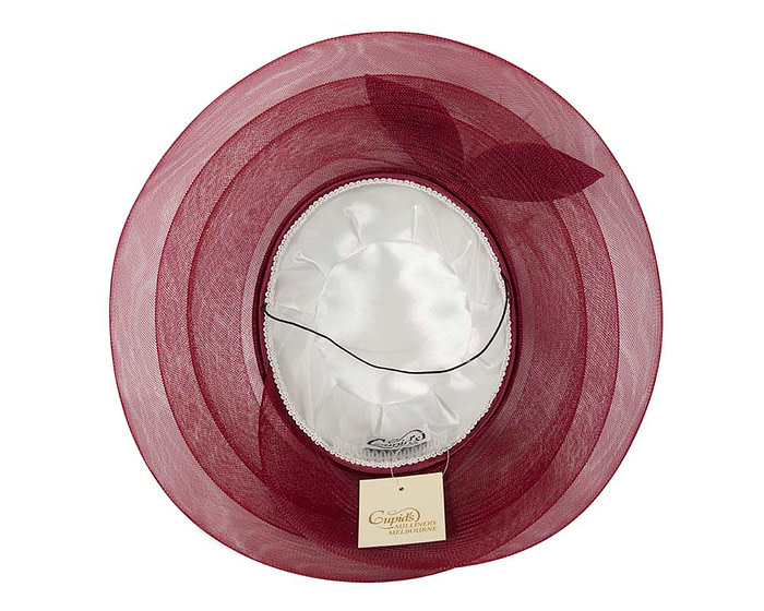 Wine-colored custom made fashion hat - Image 4