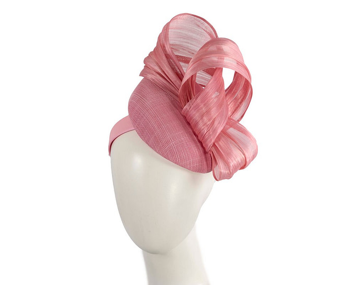 Dusty pink pillbox silk abaca bow by Fillies Collection S307