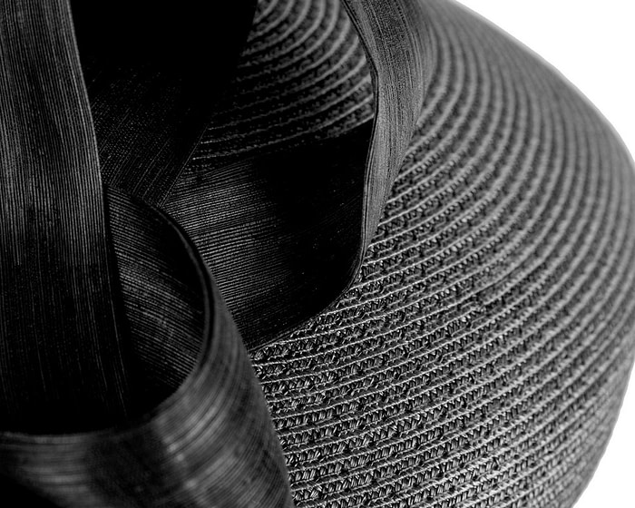 Fashion black beret hat with bow by Max Alexander - Image 5