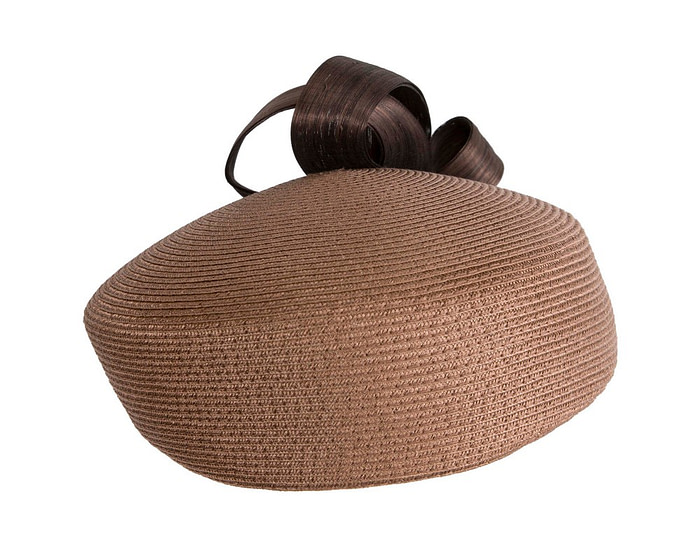 Fashion bronze beret hat with bow by Max Alexander - Image 3