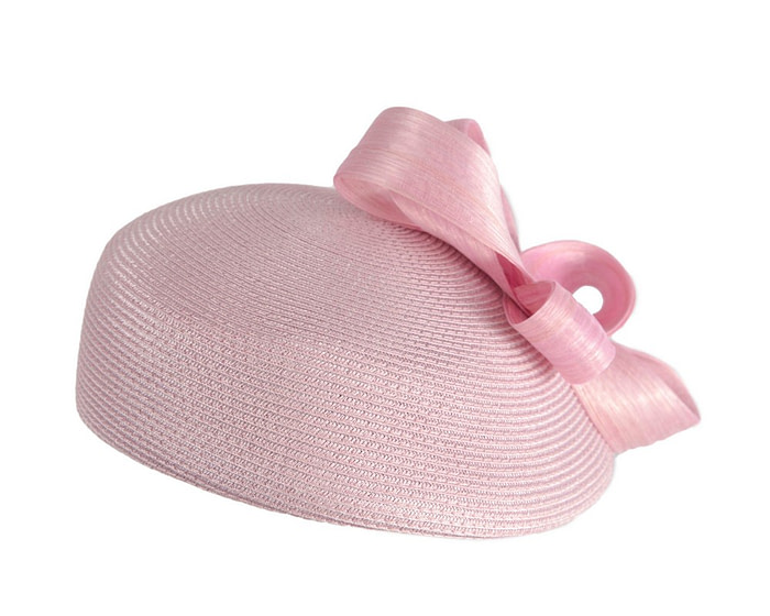Fashion dusty pink beret hat with bow by Max Alexander - Image 6