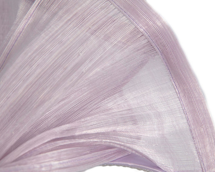 Twisted lilac silk abaca fascinator by Fillies Collection - Image 3