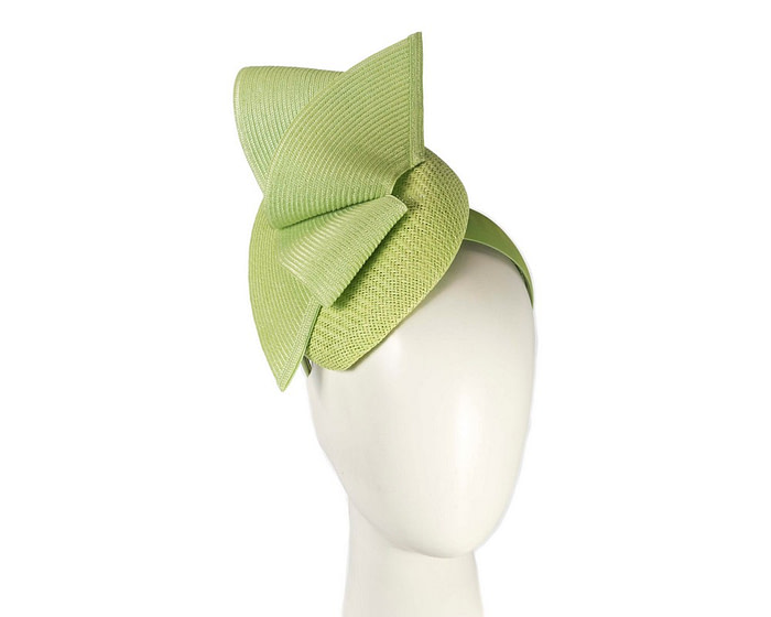 Bespoke lime green pillbox fascinator by Fillies Collection