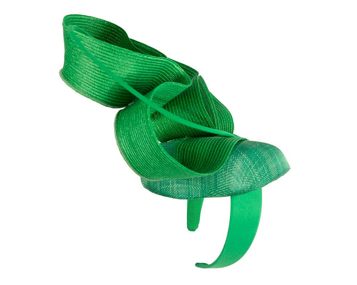 Green designers Australian Made racing fascinator by Fillies Collection - Image 3