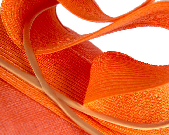 Orange designers Australian Made racing fascinator by Fillies Collection - Image 5