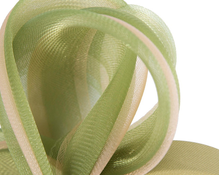 Sage green crinoline fascinator by Cupids Millinery - Image 3