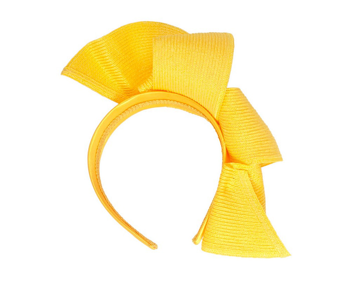 Yellow wave fascinator by Max Alexander - Image 4