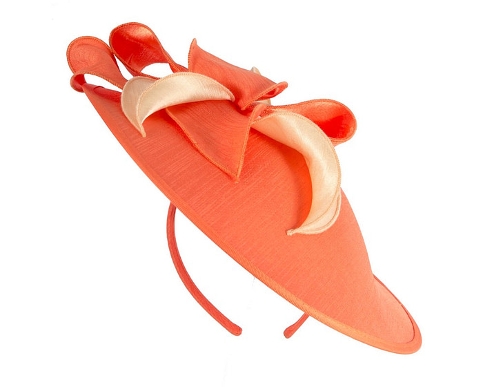 Covered orange racing fascinator by Max Alexander - Image 2