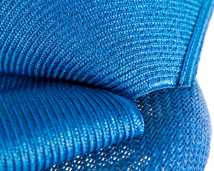 Bespoke royal blue pillbox fascinator by Fillies Collection - Image 5