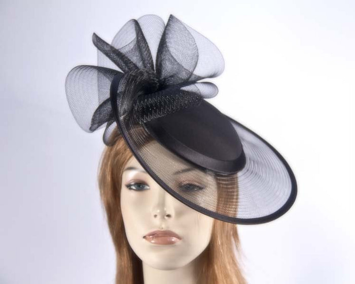 Black mother of the bride hats H5008B - Fascinators.com.au
