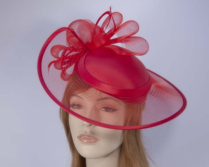 Red fashion hats H835R - Fascinators.com.au