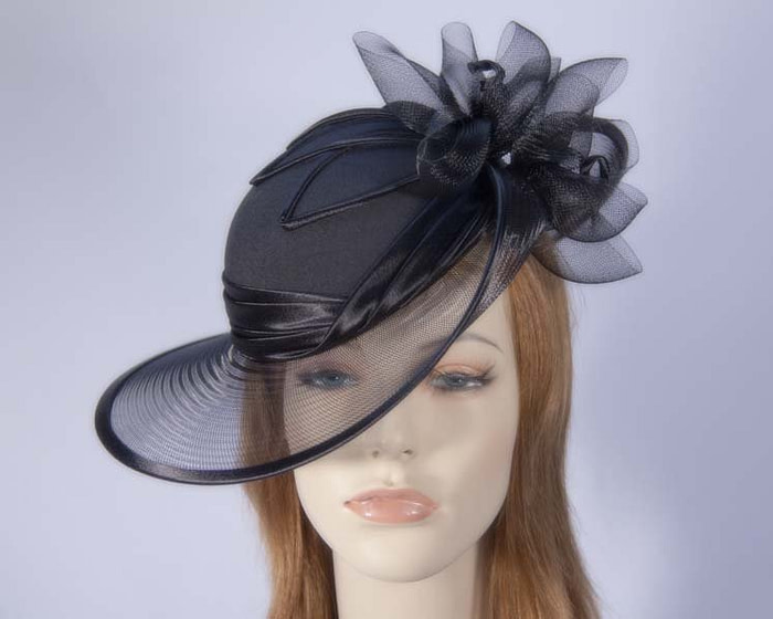 Black Mother of the Bride hat - Fascinators.com.au