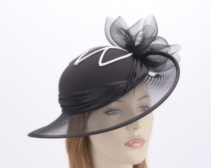 Black & White Mother of the Bride hat - Fascinators.com.au