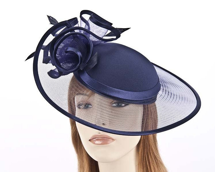 Navy fashion hats H923N - Fascinators.com.au
