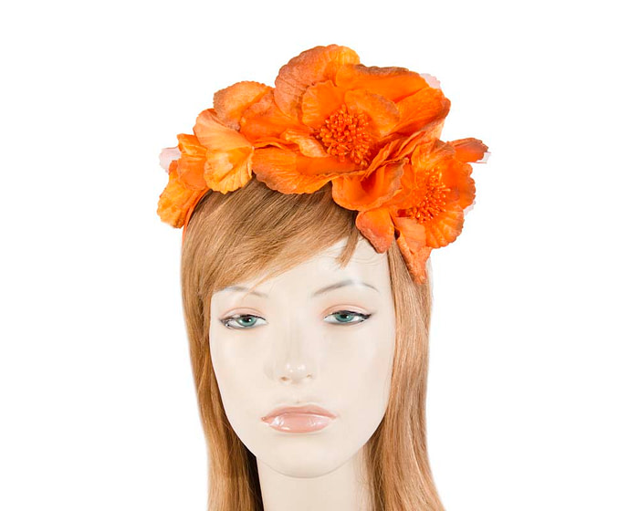 Burnt Orange Headband Fascinator - Fascinators.com.au