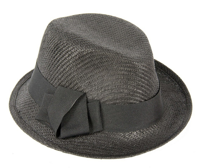Black ladies trilby hat - Fascinators.com.au