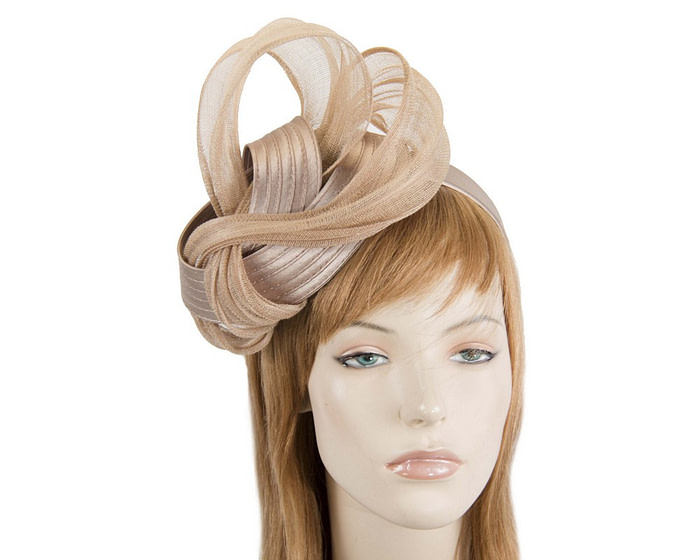 Rose gold racing fascinator by Fillies Collection - Fascinators.com.au