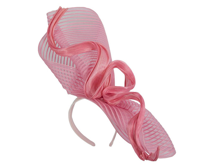 Tall twirl pink racing fascinator by Fillies Collection - Fascinators.com.au