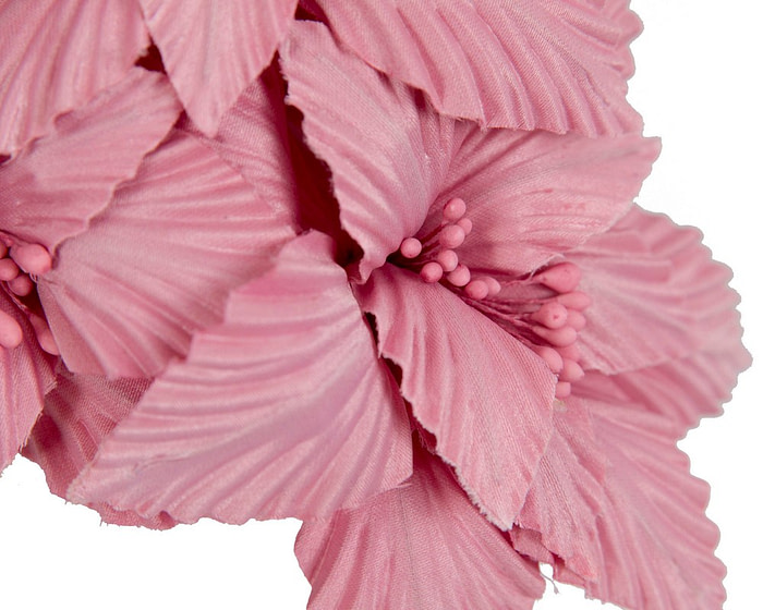 Dusty Pink 3D flower headband fascinator - Fascinators.com.au