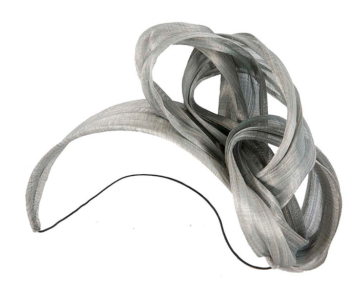 Silver retro headband racing fascinator by Fillies Collection - Fascinators.com.au