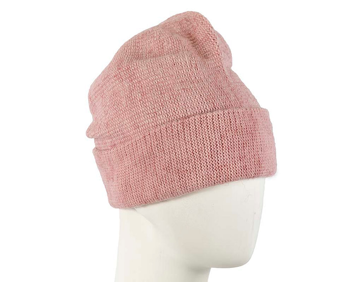 Dusty pink warm wool beanie. Made in Europe - Fascinators.com.au