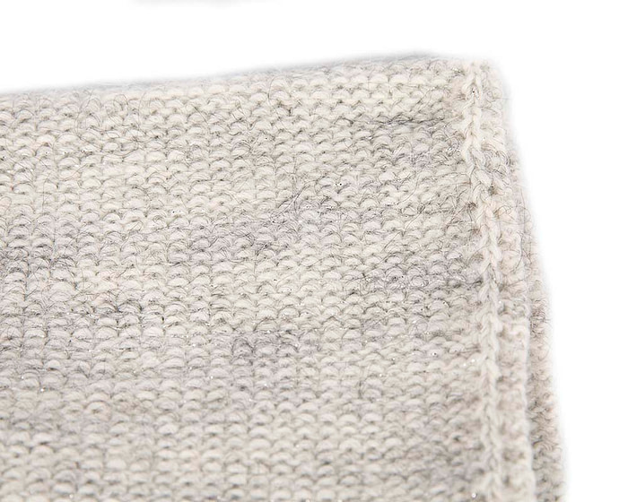 Light Grey warm wool beanie. Made in Europe - Fascinators.com.au