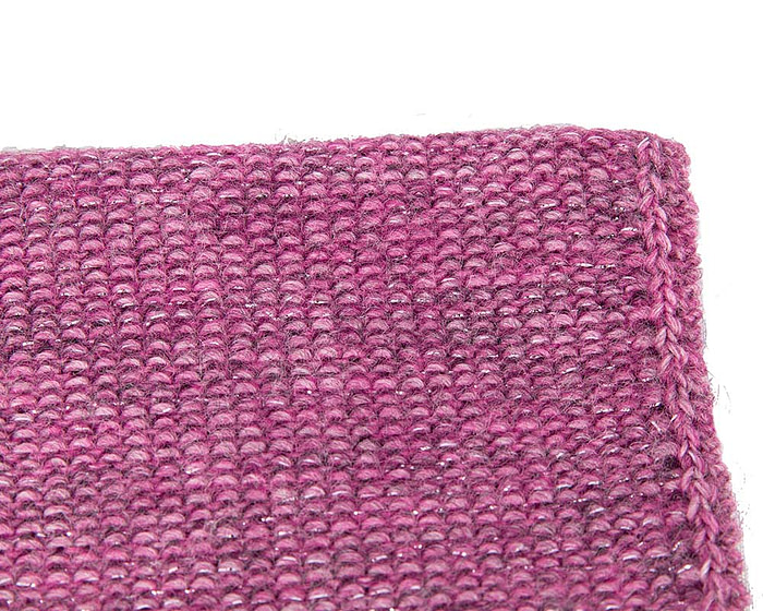 Purple warm wool beanie. Made in Europe - Fascinators.com.au