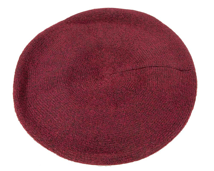 Warm burgundy wine wool beret. Made in Europe - Fascinators.com.au