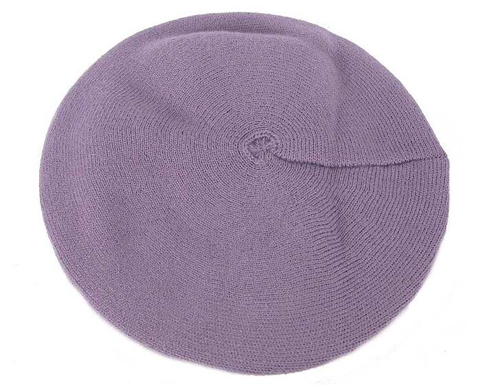 Classic warm purple wool beret. Made in Europe - Fascinators.com.au