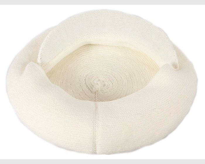 Classic warm cream wool beaked cap. Made in Europe - Fascinators.com.au