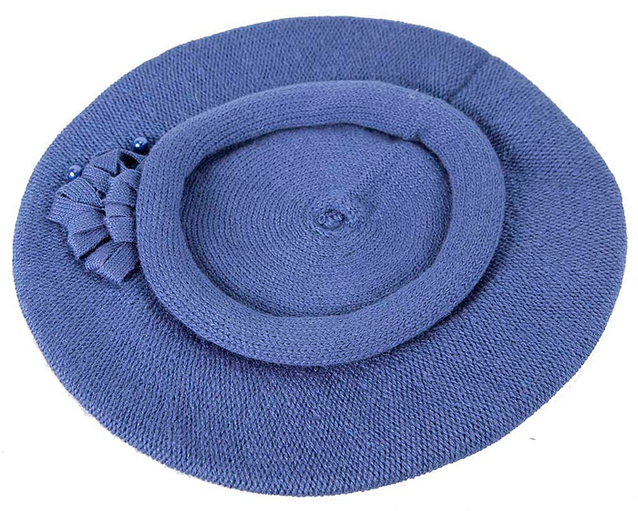 Classic warm violet wool beret. Made in Europe - Fascinators.com.au